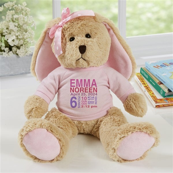 All About Baby Personalized Tan Plush Bunny  - 31652