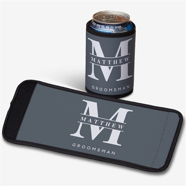 Lavish Groomsmen Wedding Personalized Can & Bottle Wrap - 31660