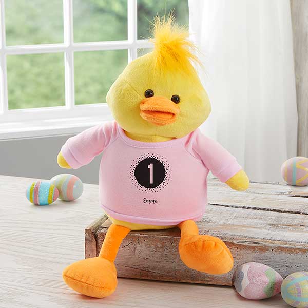 It's Your Birthday Personalized Birthday Plush Duck  - 31670