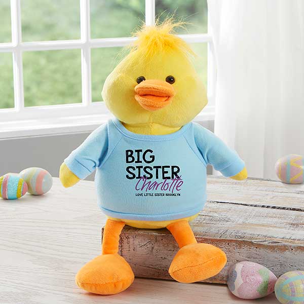 Personalized Plush Duck - Big Sister  - 31701