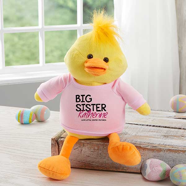 Personalized Plush Duck - Big Sister  - 31701