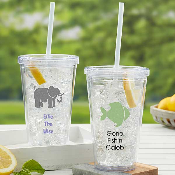 Choose Your Icon Personalized Animals Insulated Tumbler for Kids - 31759