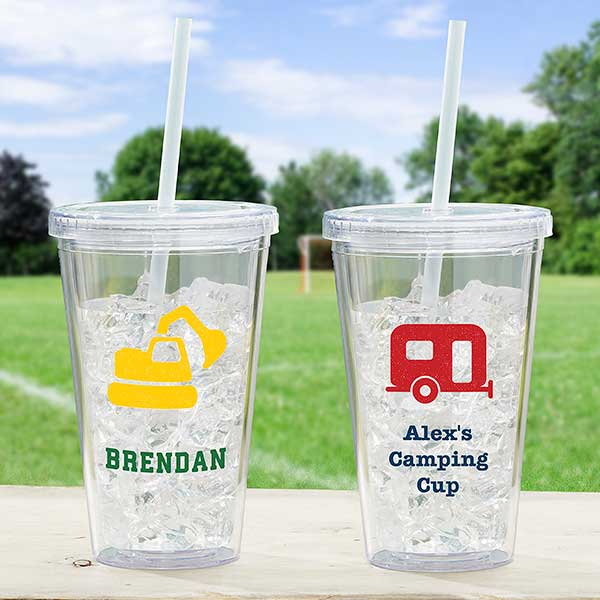Choose Your Icon Personalized Transportation Tumbler for Kids - 31765