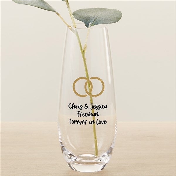 Choose Your Icon Personalized Wedding Printed Bud Vase - 31816