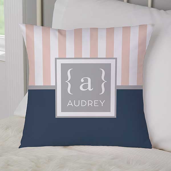 Classy Monogram Personalized Throw Pillows - 31902