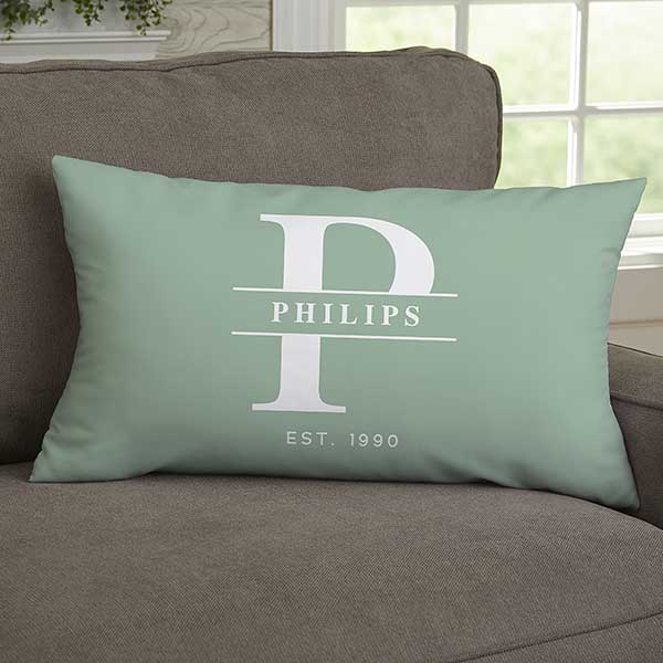 Lavish Last Name Personalized Throw Pillows - 31903