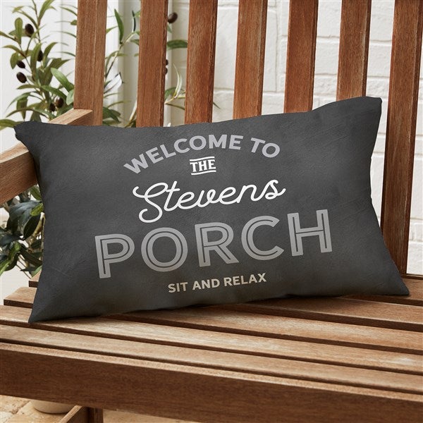 Welcome To... Personalized Outdoor Throw Pillows - 31931