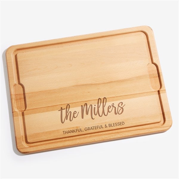 Seasonally Script Personalized Maple Cutting Boards - 31952