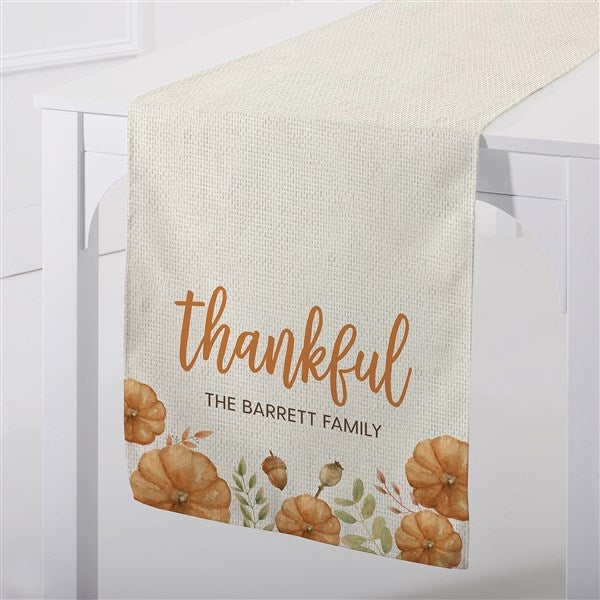 Seasonally Script Personalized Fall Table Runners - 31954