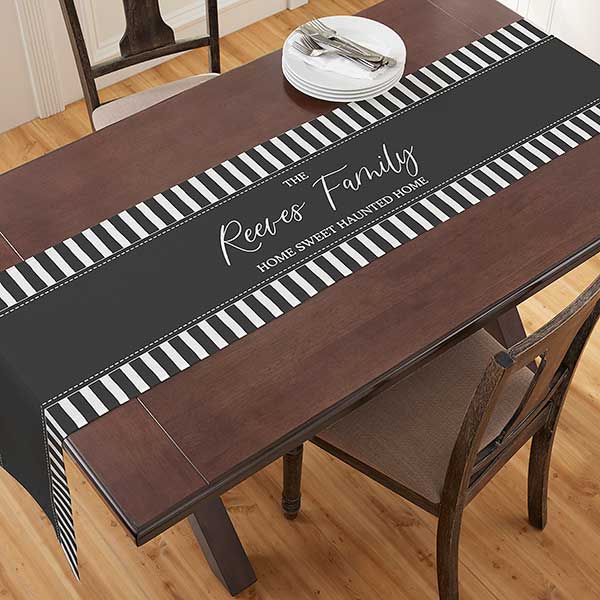 Spellbinding Stripes Personalized Table Runners - 31957