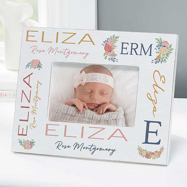 Blooming Baby Girl Personalized Picture Frames - 31985