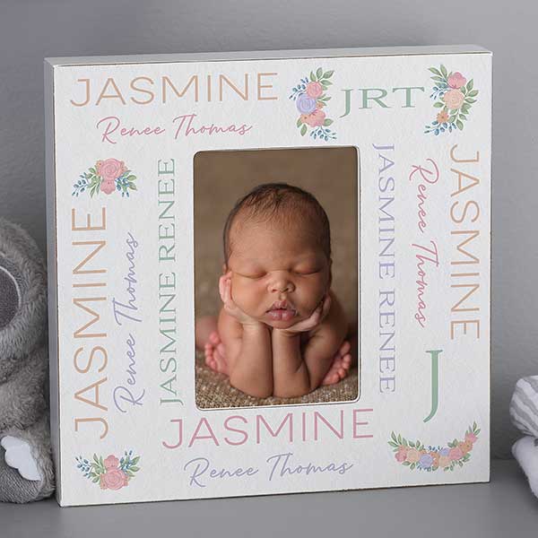 Blooming Baby Girl Personalized Picture Frames - 31985