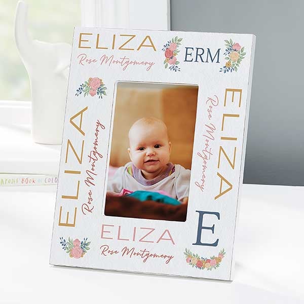 Blooming Baby Girl Personalized Picture Frames - 31985