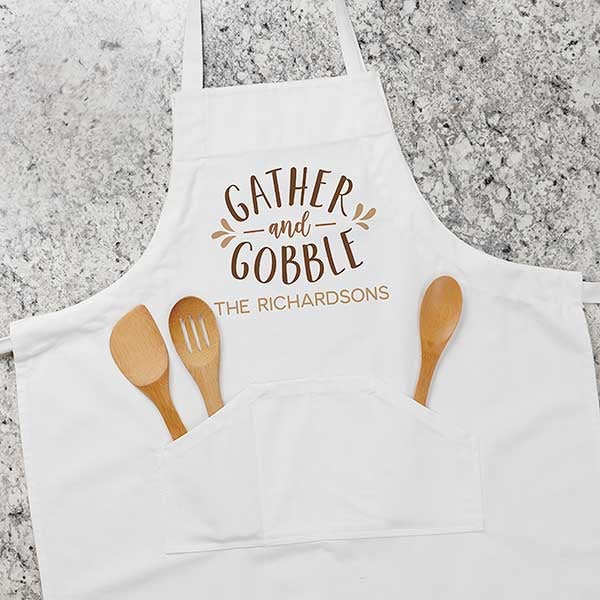 Gather & Gobble Personalized Apron & Potholder - 31992