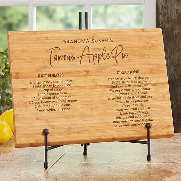 Custom Family Recipe Cutting Board L Personalized Kitchen Decor L