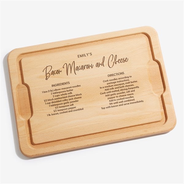 Favorite Family Recipe Personalized Hardwood Cutting Boards - 32003