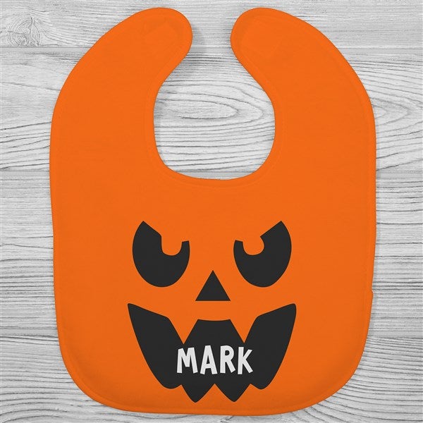 Jack o' Lantern Personalized Halloween Baby Bibs - 32008