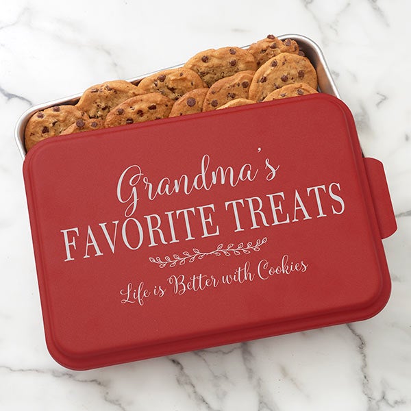 Recipe For a Special Grandma Personalized Cake Pan with Lid - 32059