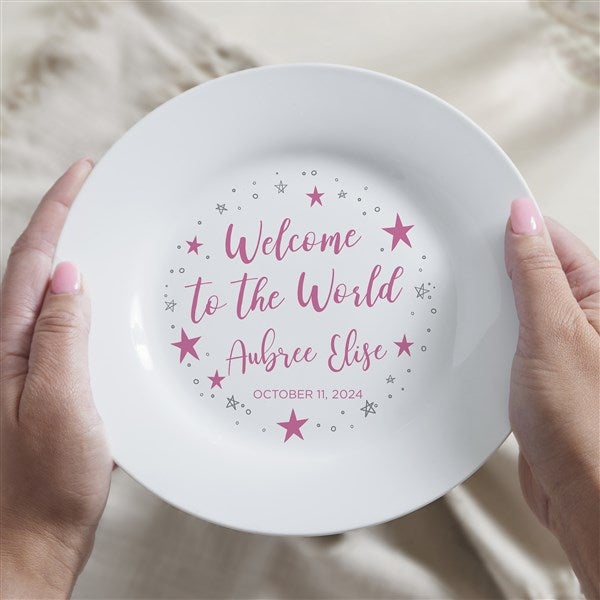 Personalized Keepsake Baby Photo and birth information Porcelain Plates –  The Photo Gift