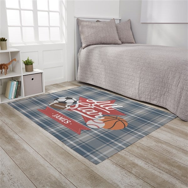 All-Star Sports Personalized Nursery Area Rugs - 32067