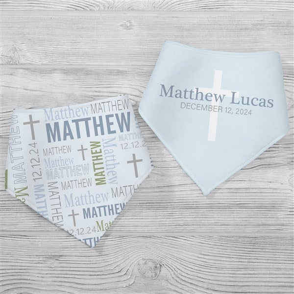 Christening Day For Him Personalized Baby Bibs - 32068