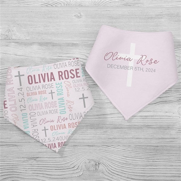 Christening Day For Her Personalized Baby Bibs - 32069