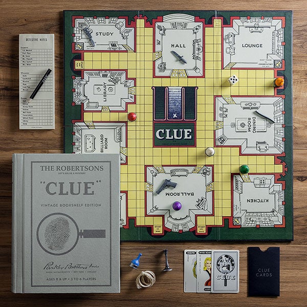 golf Master diploma straal Personalized Clue Board Game - Vintage Bookshelf Edition