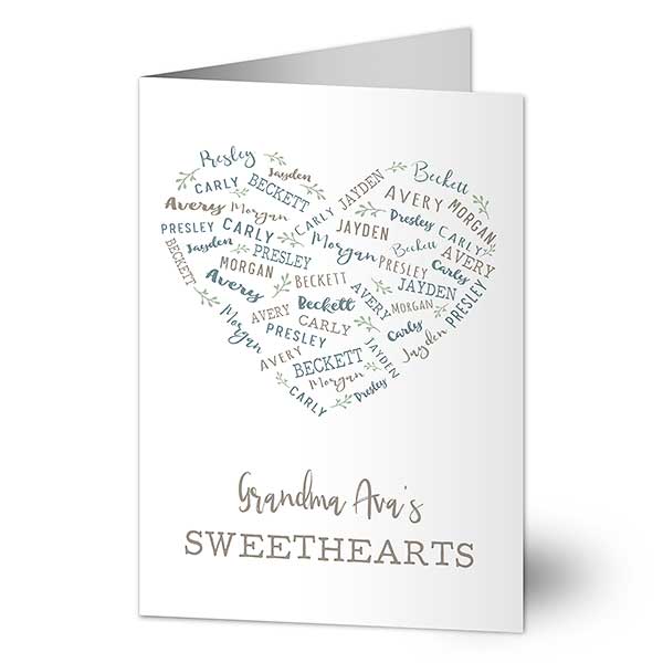 Farmhouse Heart Personalized Greeting Cards - 32159