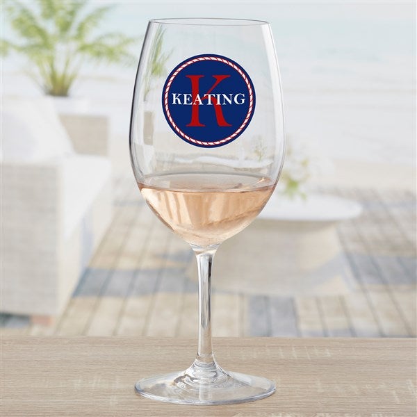 Anchors Aweigh! Personalized Triton Wine Glasses