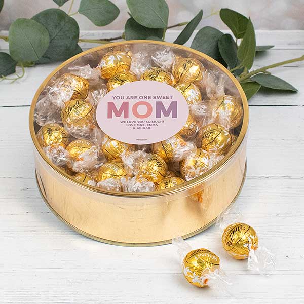 You Are One Sweet Mom Personalized Lindt Chocolate Gift Tins - 32191D