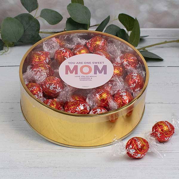 You Are One Sweet Mom Personalized Lindt Chocolate Gift Tins - 32191D