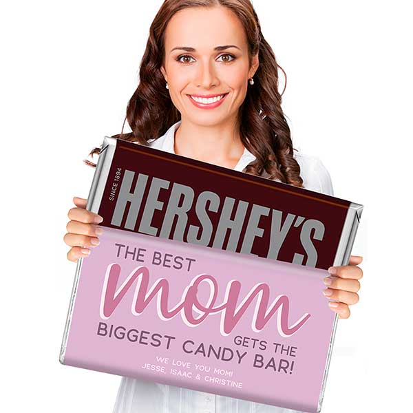 Mom Gets The Biggest Candy Bar Personalized 5 lb. Hershey Bar - 32195D