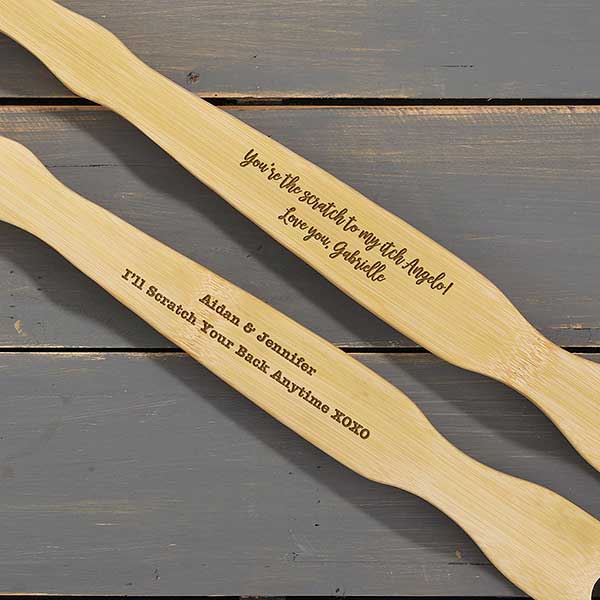 Romantic Quote Personalized Bamboo Back Scratcher