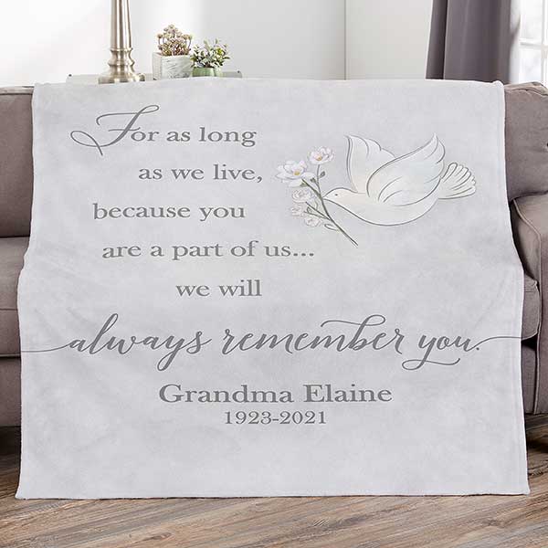 Always Remember You Personalized Memorial Blankets - 32218