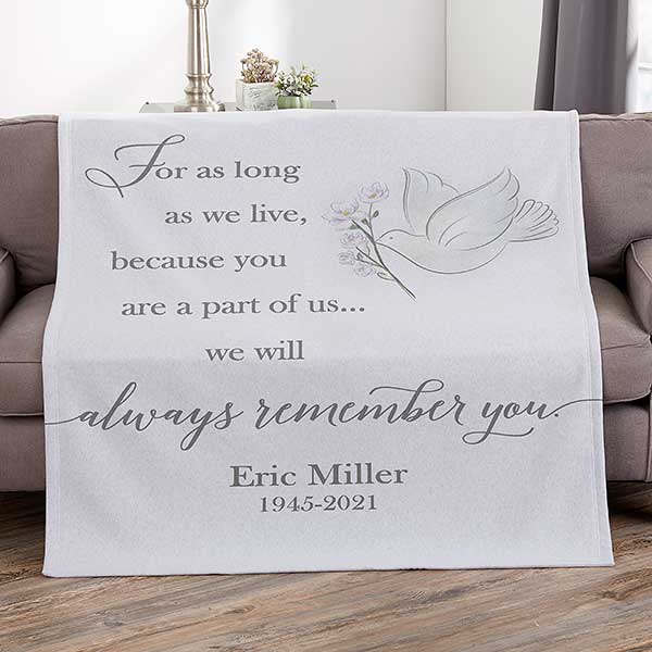 Always Remember You Personalized Memorial Blankets - 32218