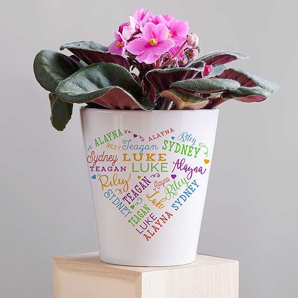Close To Her Heart Personalized Mini Flower Pot - 32225