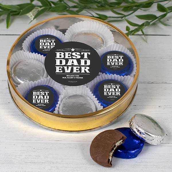 Best Dad Ever Personalized Chocolate Covered Oreo Cookies - 32229D