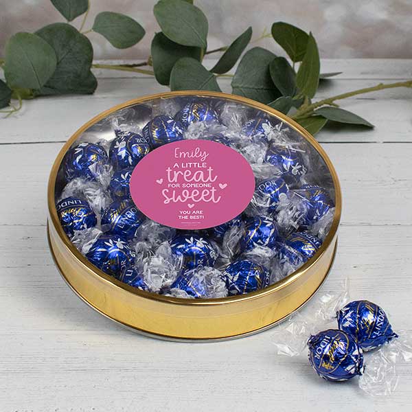 A Treat for Someone Sweet Personalized Lindt Gift Tins - 32235D