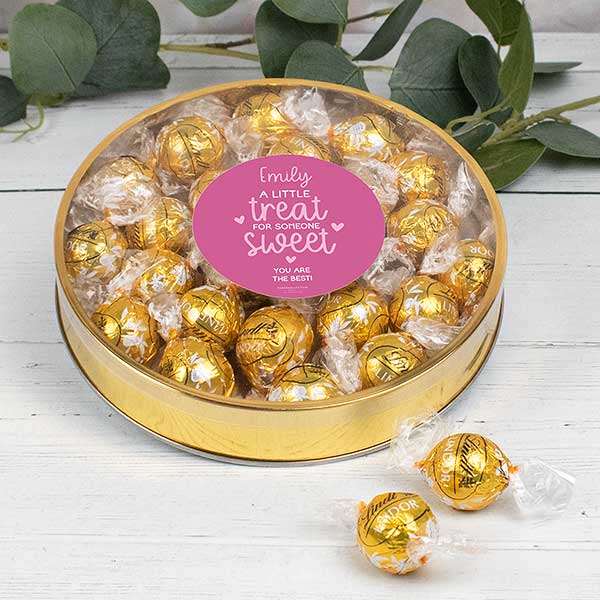 A Treat for Someone Sweet Personalized Lindt Gift Tins - 32235D