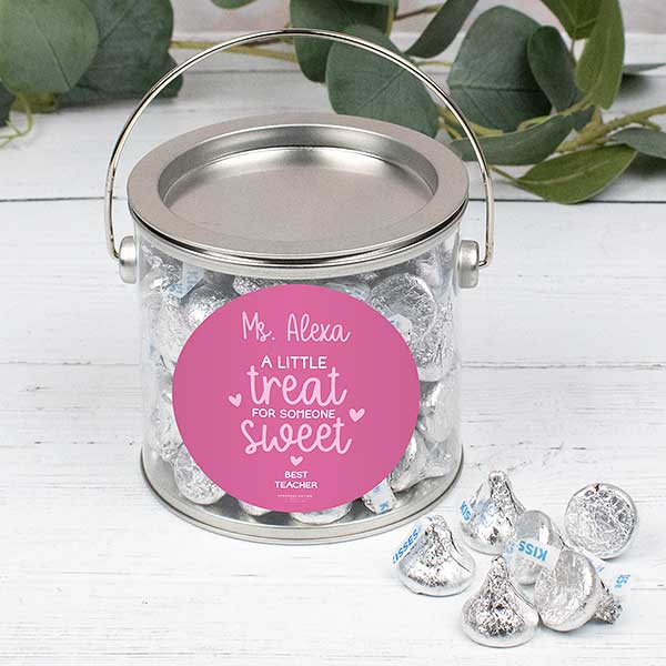 A Treat for Someone Sweet Personalized Candy Can with Sticker - 32238D