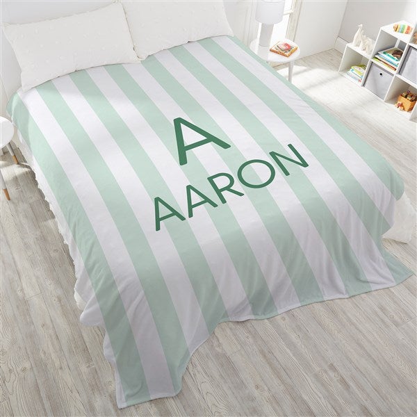 Delicate Stripes Personalized Boys' Blankets - 32269