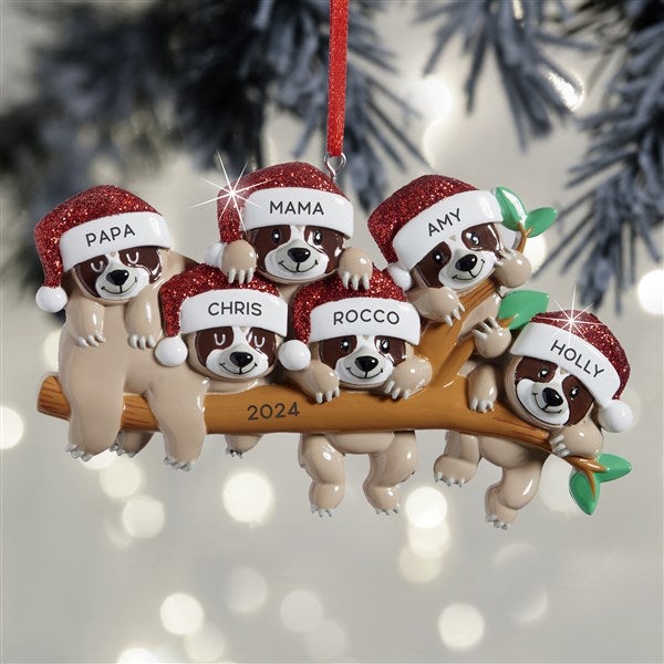 Sloth Family Personalized Ornaments - 32291