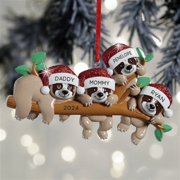 Sloth Family Personalized Ornaments - 32291