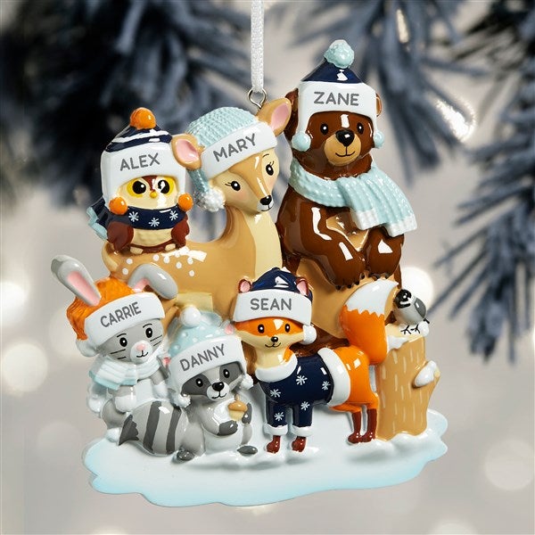 Woodland Family Personalized Ornaments - 32294