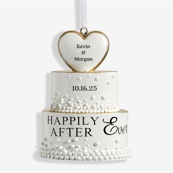 Wedding Cake Personalized Ornament - 32299