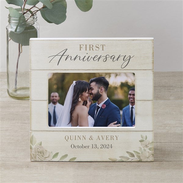 Anniversary Personalized Shiplap Picture Frames - 32350