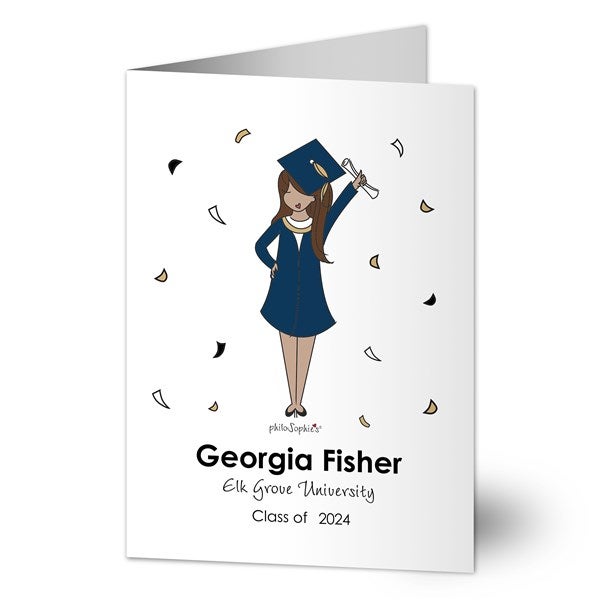 Graduation Girl philoSophie's Personalized Graduation Cards - 32351