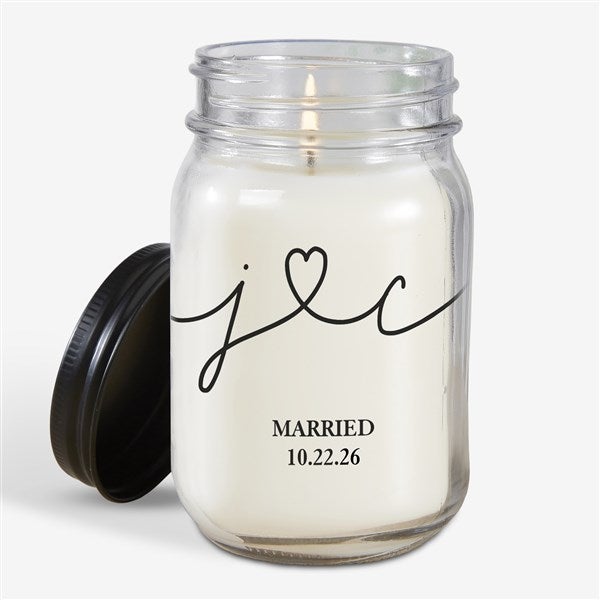 Drawn Together By Love Personalized Farmhouse Candle Jar - 32376