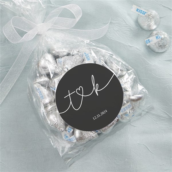 Drawn Together By Love Personalized Party Favor Stickers - 32401