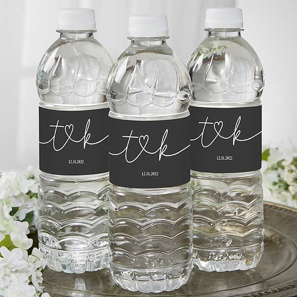 100 Canals of Amsterdam Wedding Anniversary Engagement Party Water Bottle Labels 